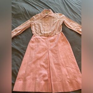 Vintage 70s pink dress